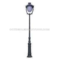 Cột đèn sân vườn cổ điển Nữ Hoàng Rolux-TSVCD1B-DC05B