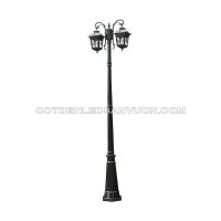 Cột đèn sân vườn cổ điển Rolux-TSVCD2B06 màu đen