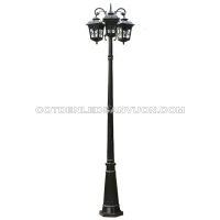 Cột đèn sân vườn cổ điển Rolux-TSVCD3B01 màu đen